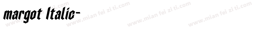 margot Italic字体转换